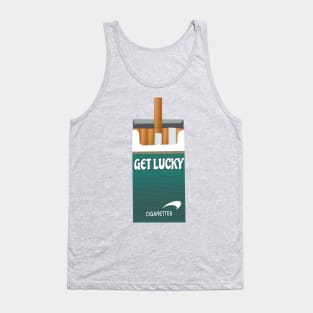 Funny Cigarette Get Lucky Quote 2 Tank Top